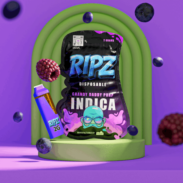 Ripz Grandy Daddy Purp disposable vape — 2g