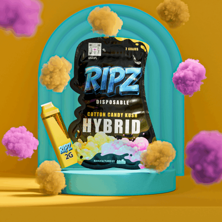 Ripz Cotton Candy Kush disposable vape — 2g