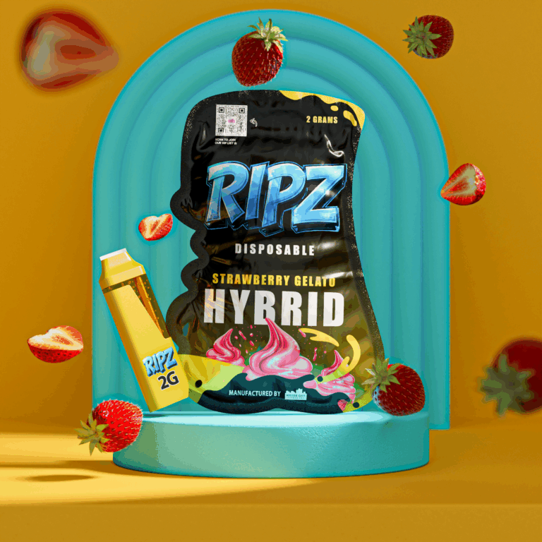 Ripz Strawberry Gelato disposable vape — 2g