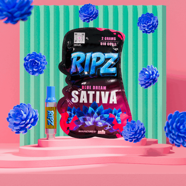 Ripz Blue Dream 510 vape cartridge — 1000mg