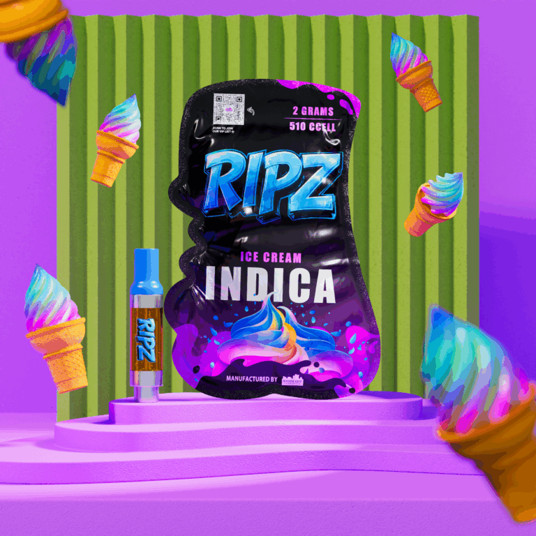Ripz Ice Cream 510 vape cartridge — 2g
