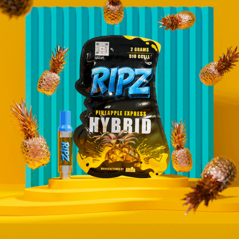 Ripz Pineapple Express 510 vape cartridge — 2g