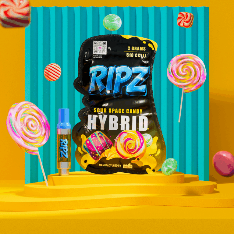Ripz Sour Space Candy 510 vape cartridge — 2g