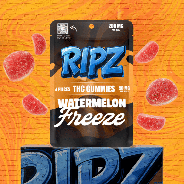 Ripz Watermelon Freeze cannabis gummies — 50mg