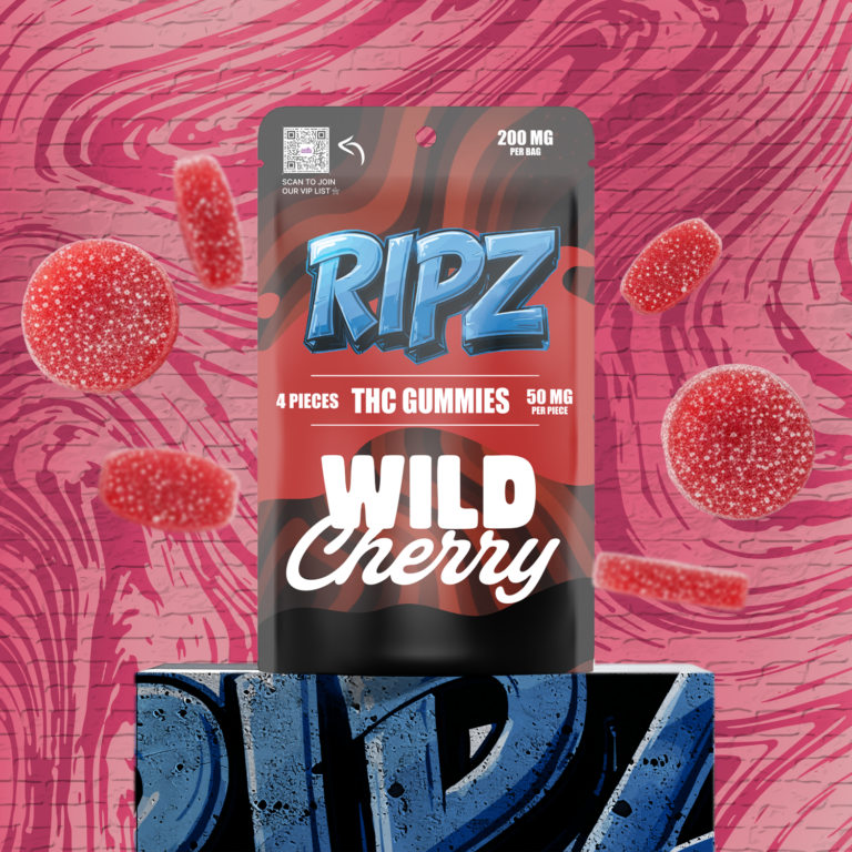 Ripz Wild Cherry cannabis gummies — 50mg